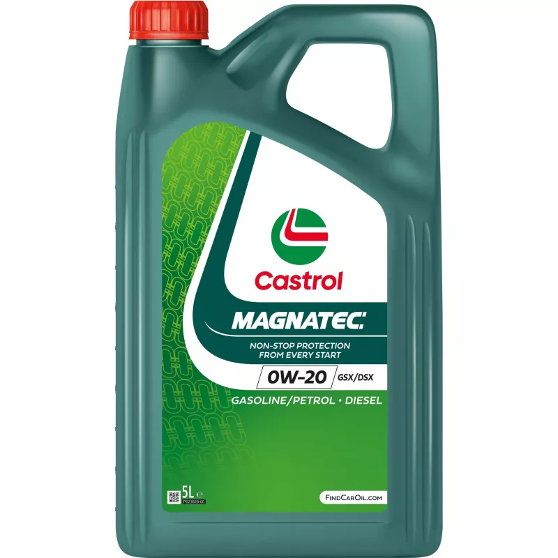 Huile moteur 0W-20 MAGNATEC GSX/DSX – 5L CASTROL 1609EA