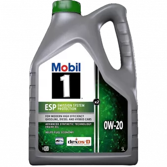 Huile moteur 0W-20 MOBIL 1 ESP X2 - 5L MOBIL 157784