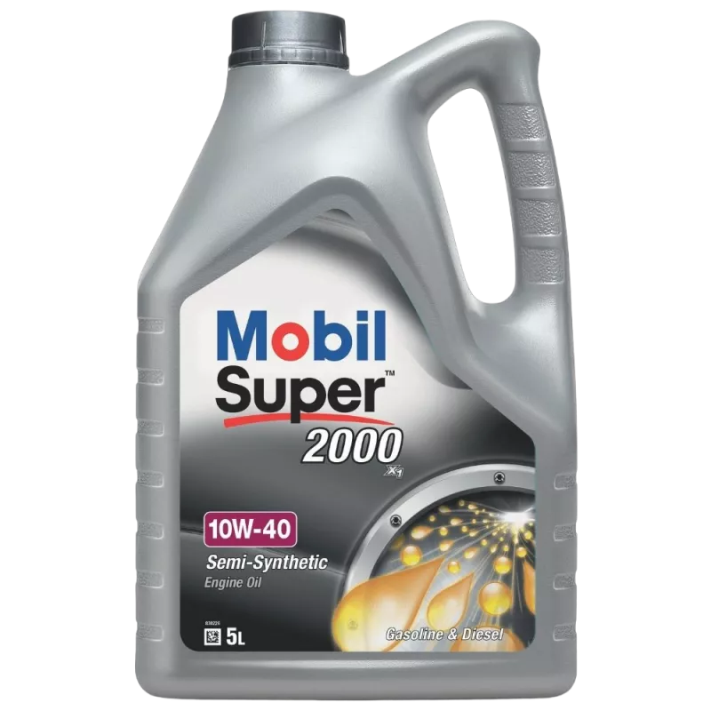 Huile moteur 10W-40 SUPER 2000 X1 - 5L MOBIL 150563