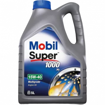 Huile moteur 15W-40 SUPER 1000 X1 - 5L MOBIL 150560