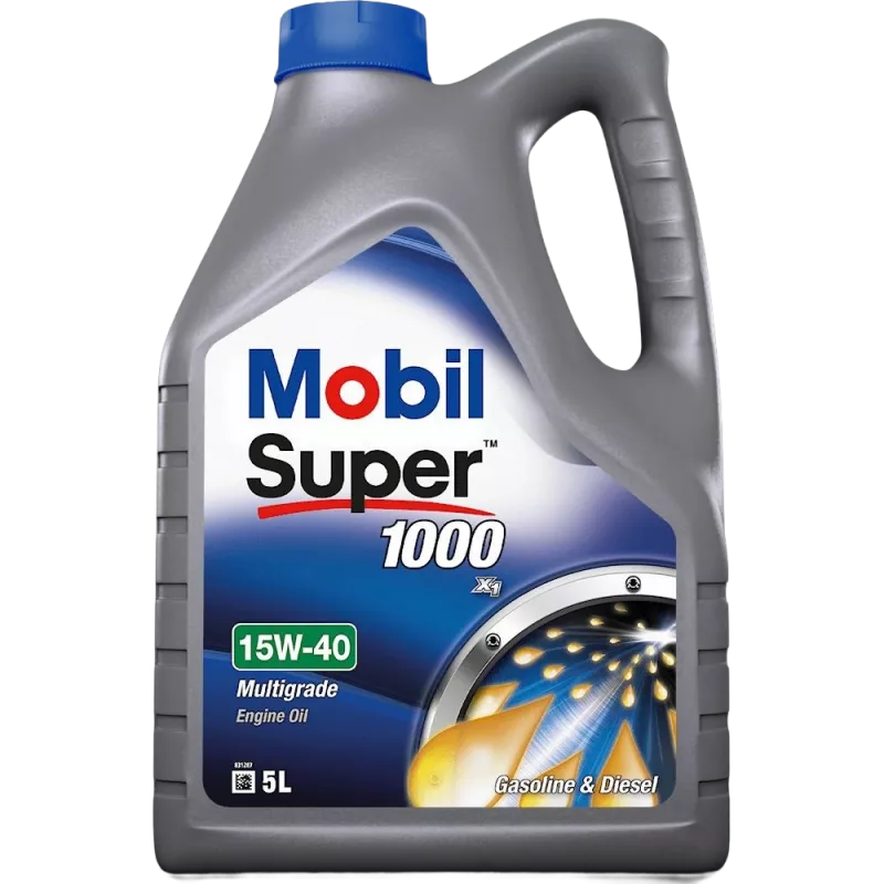 Huile moteur 15W-40 SUPER 1000 X1 - 5L MOBIL 150560