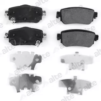 Jeu de 4 plaquettes de frein avant ALTE AUTOMOTIVE