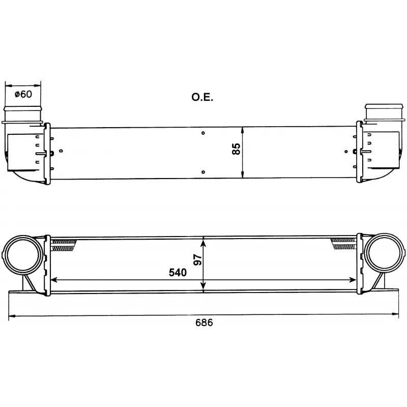 Intercooler, échangeur NRF 30129