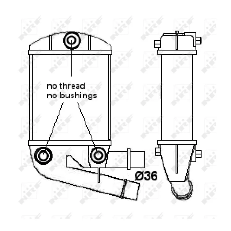 Intercooler, échangeur NRF 30167A