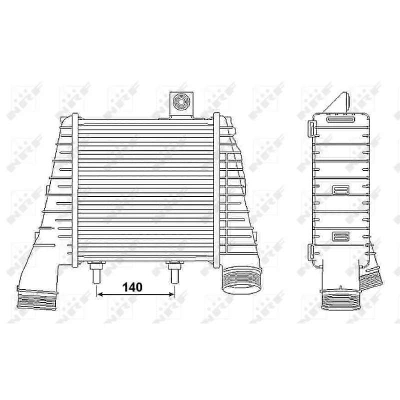 Intercooler, échangeur NRF 30238