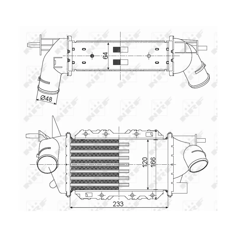 Intercooler, échangeur NRF 30352