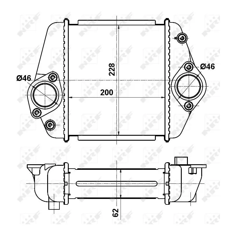 Intercooler, échangeur NRF 30360