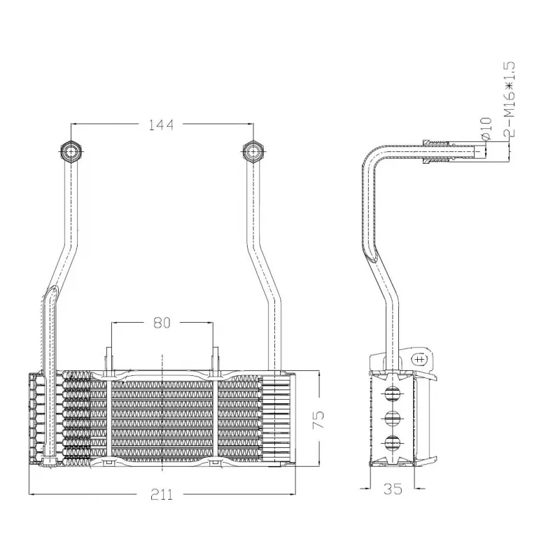 Radiateur d'huile NRF 31068