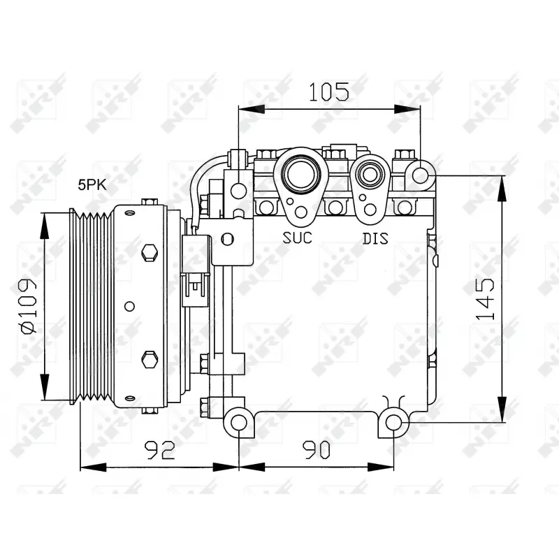 Compresseur, climatisation NRF 32049
