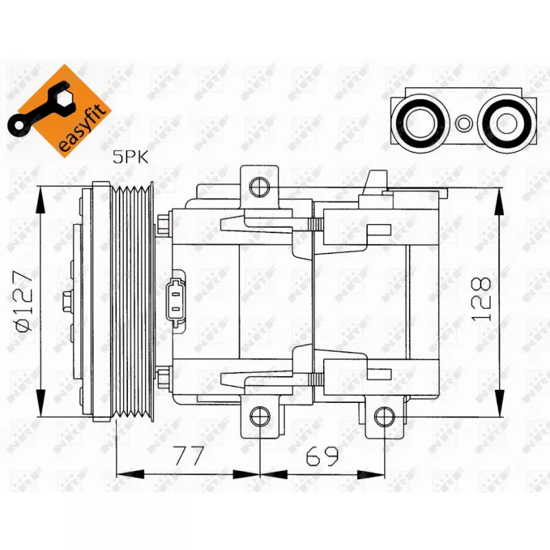 Compresseur, climatisation NRF 32061