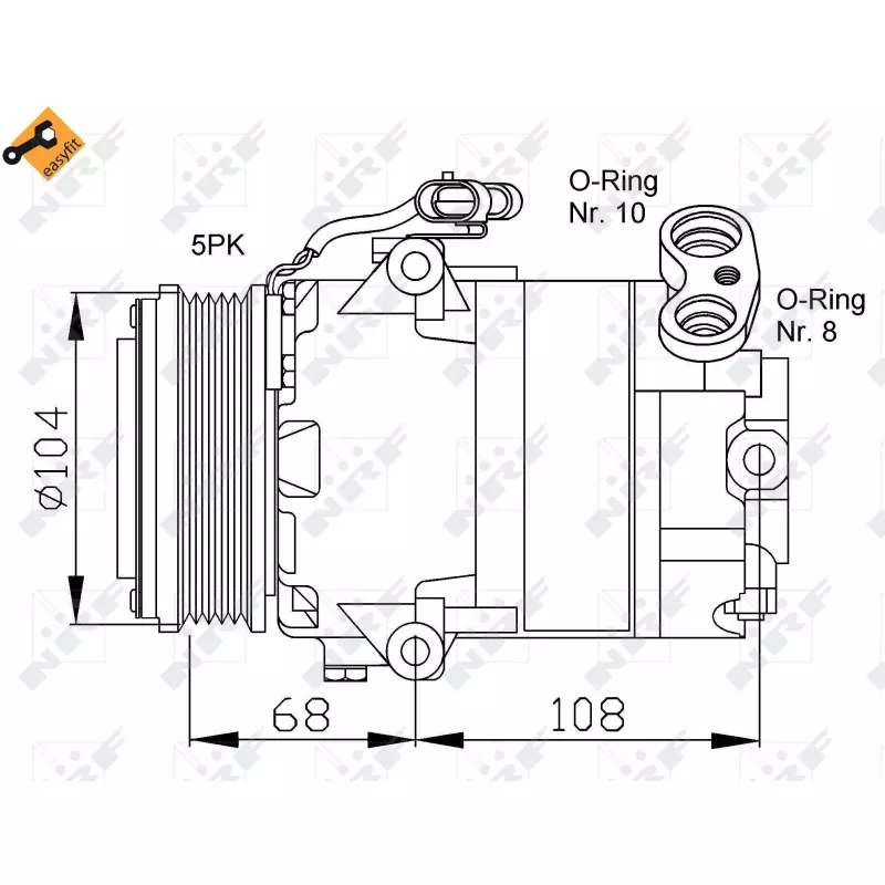 Compresseur, climatisation NRF 32080