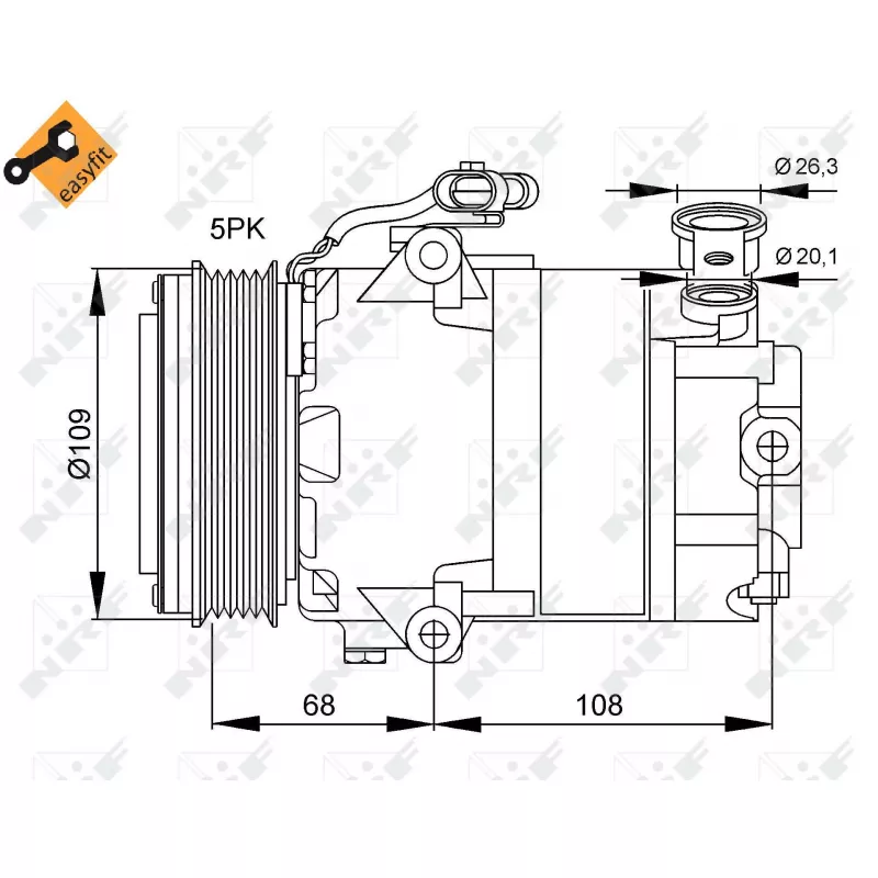 Compresseur, climatisation NRF 32083