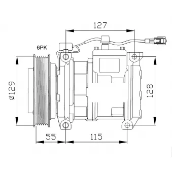 Compresseur, climatisation NRF 32093