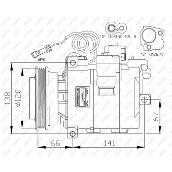 Compresseur, climatisation NRF 32104G