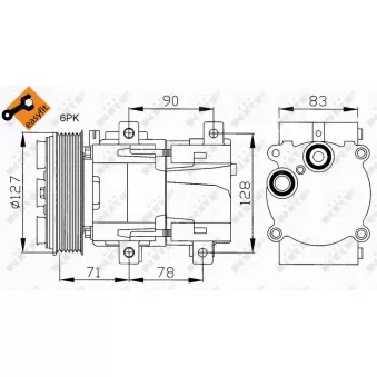 Compresseur, climatisation NRF 32107
