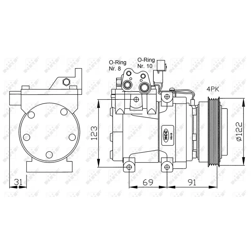 Compresseur, climatisation NRF 32200G
