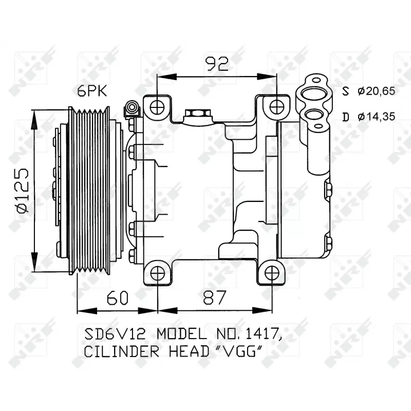 Compresseur, climatisation NRF 32235