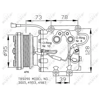 Compresseur, climatisation NRF