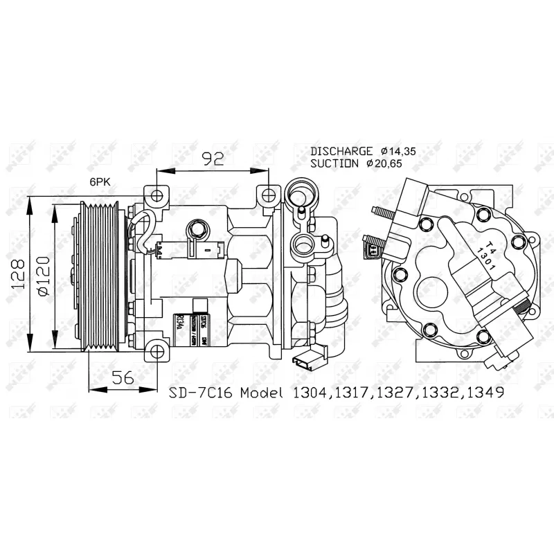 Compresseur, climatisation NRF 32239G