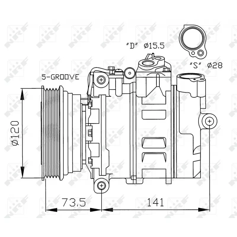 Compresseur, climatisation NRF 32261