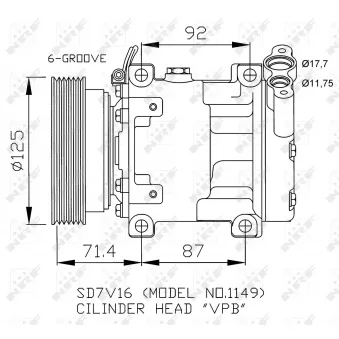 Compresseur, climatisation NRF 32267