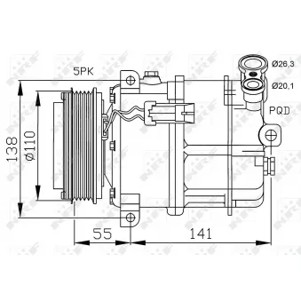 Compresseur, climatisation NRF 32312