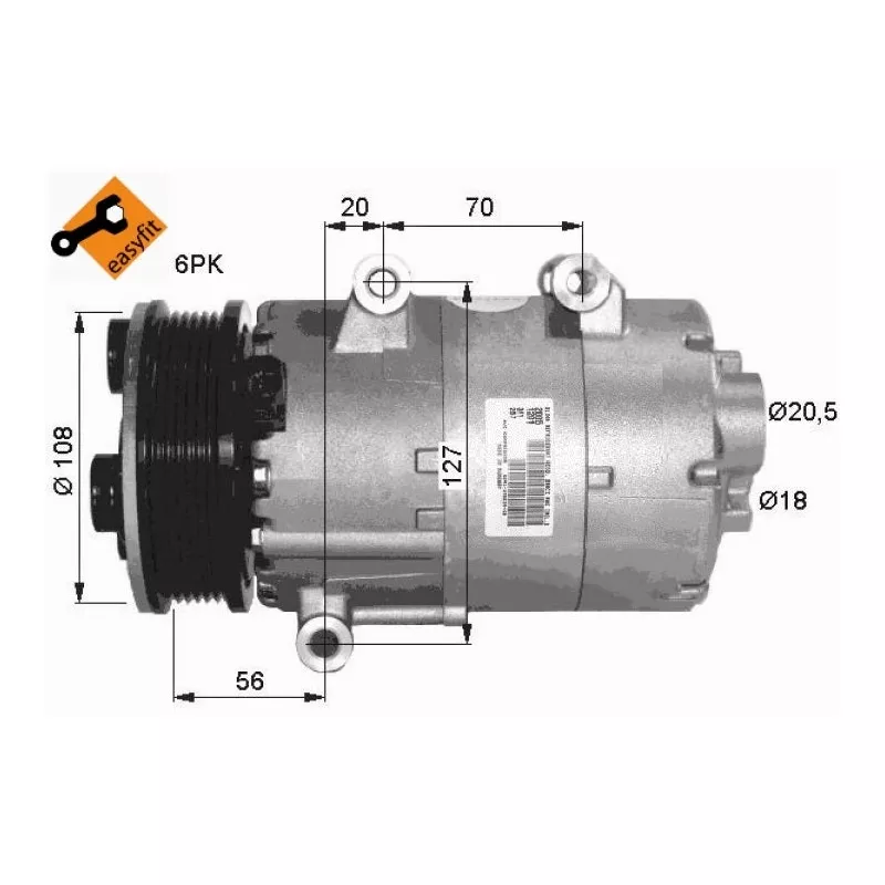 Compresseur, climatisation NRF 32403G