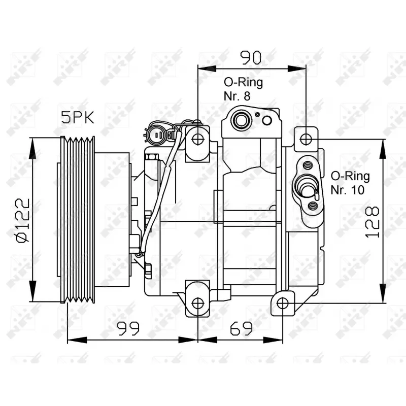 Compresseur, climatisation NRF 32442G