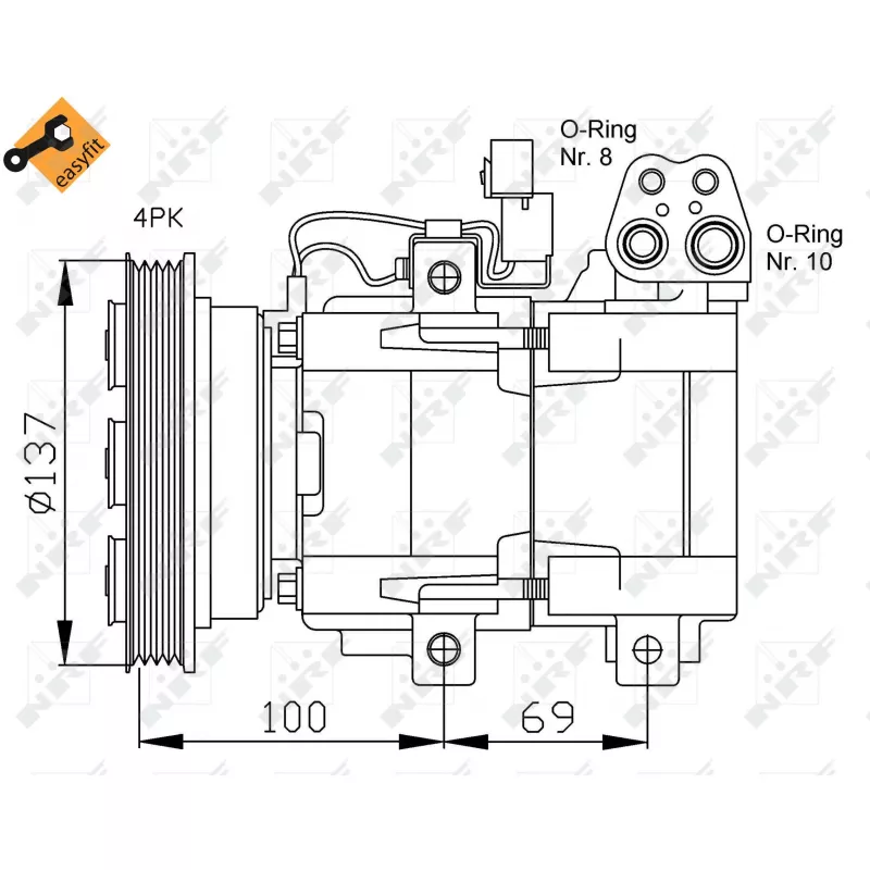 Compresseur, climatisation NRF 32444