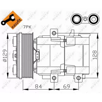 Compresseur, climatisation NRF 32447
