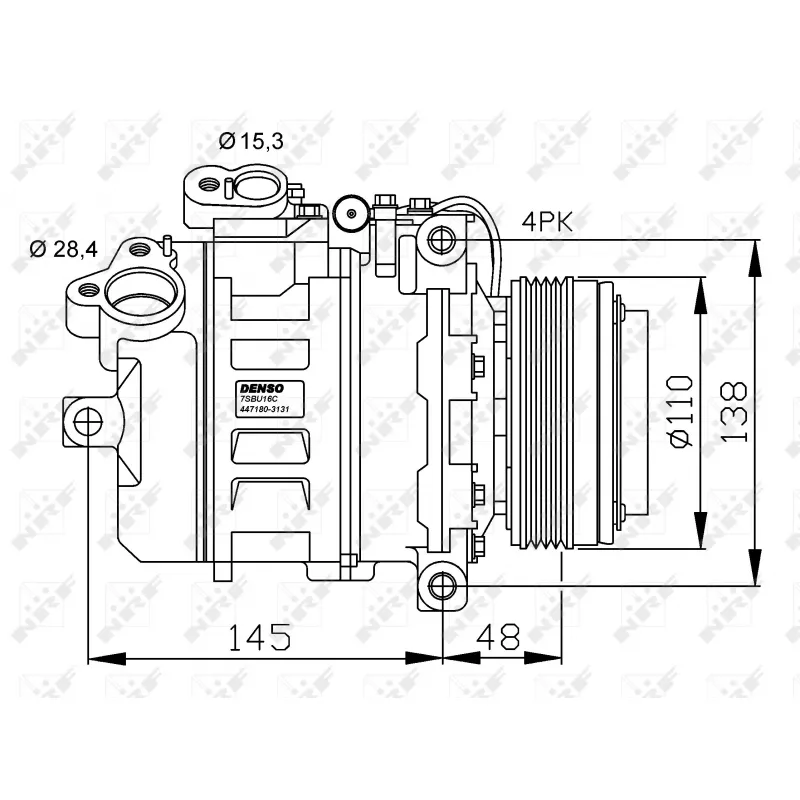 Compresseur, climatisation NRF 32465G