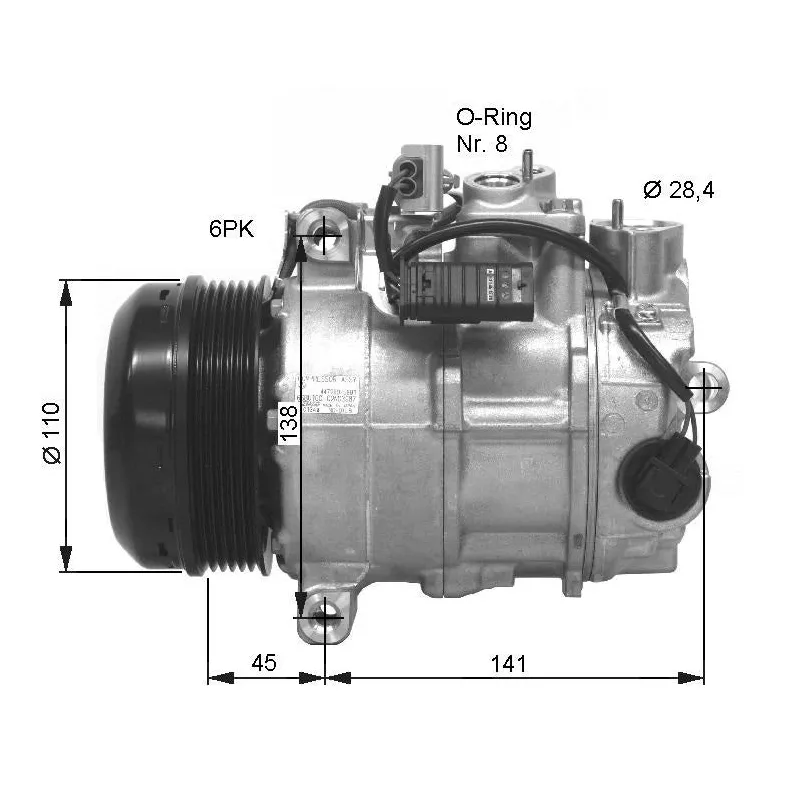 Compresseur, climatisation NRF 32676G