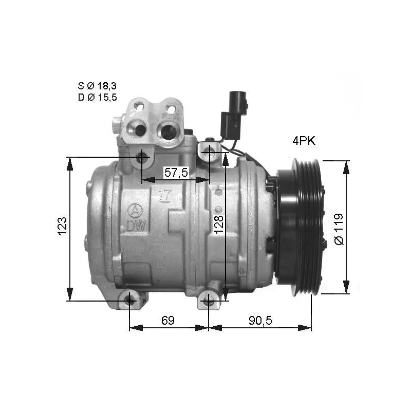 Compresseur, climatisation NRF 32679G