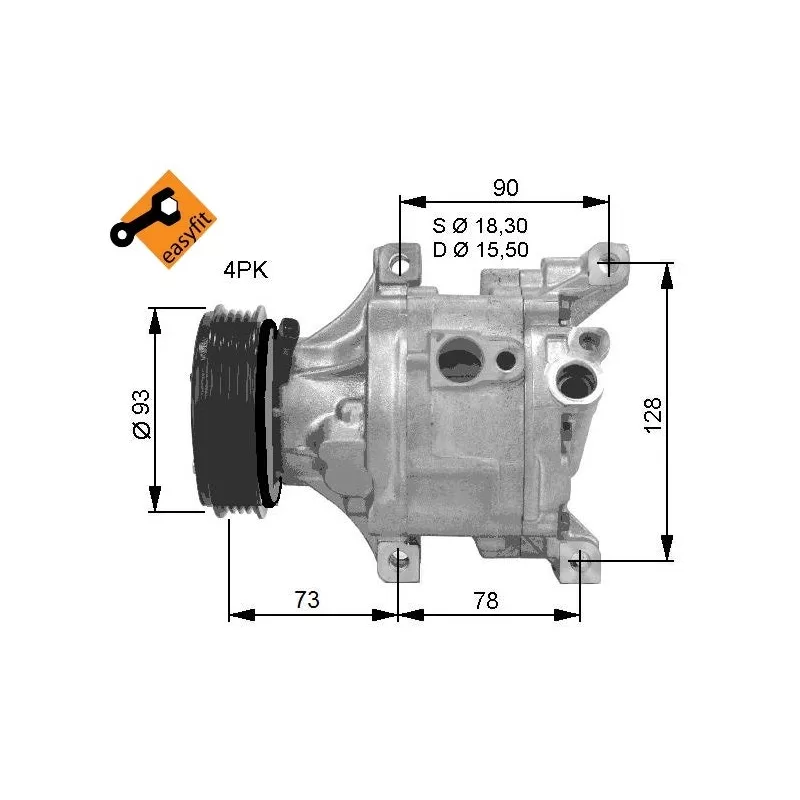 Compresseur, climatisation NRF 32686G