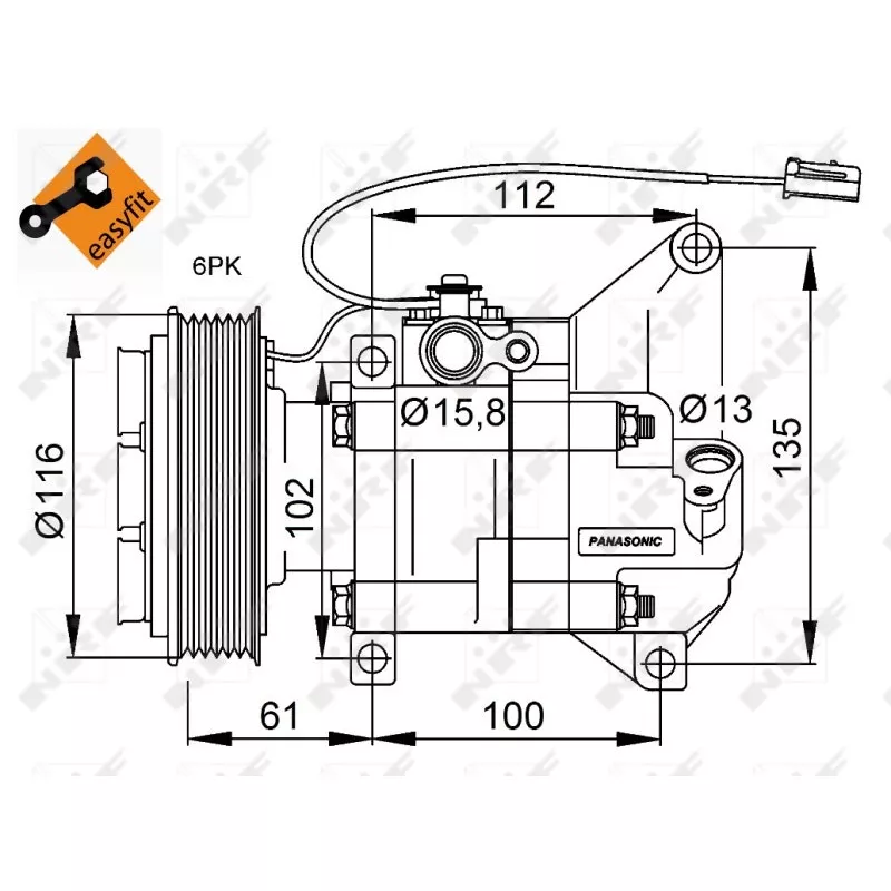 Compresseur, climatisation NRF 32687G