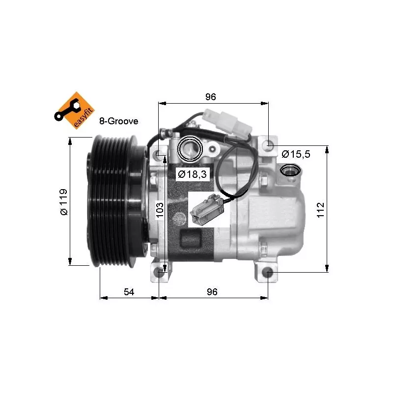 Compresseur, climatisation NRF 32688G