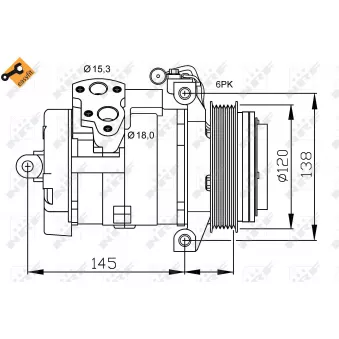 Compresseur, climatisation NRF 32698
