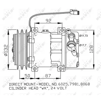 Compresseur, climatisation NRF 32704