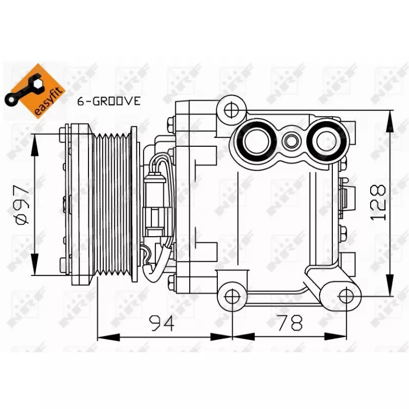 Compresseur, climatisation NRF 32724