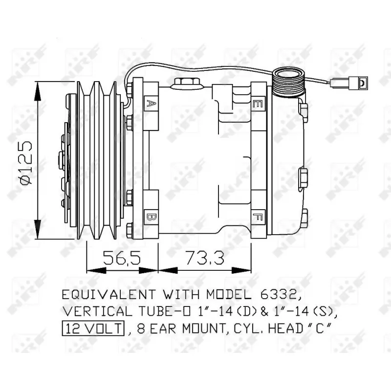 Compresseur, climatisation NRF 32802