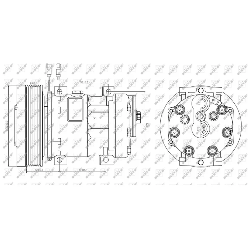 Compresseur, climatisation NRF 32885