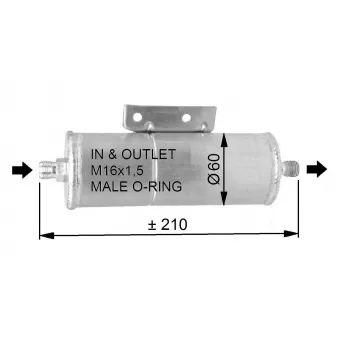 Filtre déshydratant, climatisation NRF
