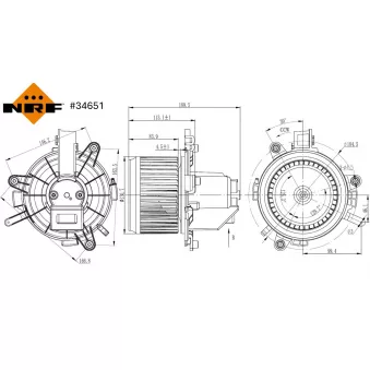 Pulseur d'air habitacle NRF