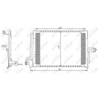Condenseur, climatisation NRF 35182