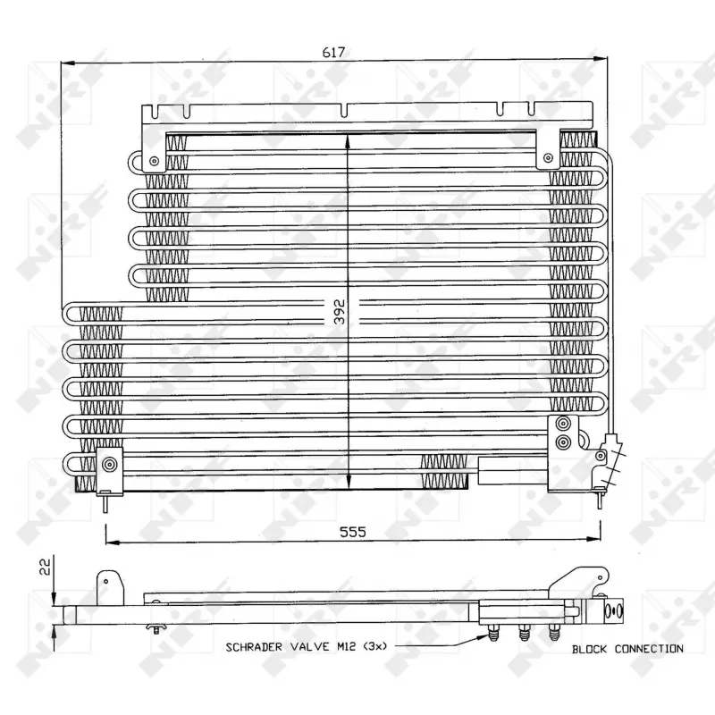 Condenseur, climatisation NRF 35192