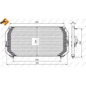 Condenseur, climatisation NRF 35193