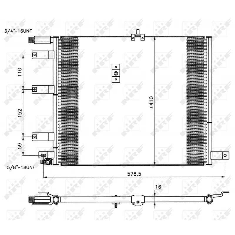 Condenseur, climatisation NRF 35212