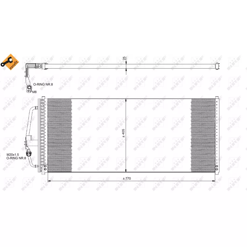 Condenseur, climatisation NRF 35277