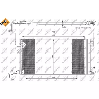 Condenseur, climatisation NRF 35303