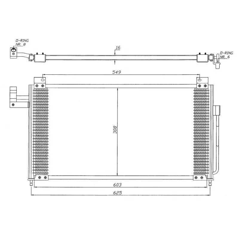 Condenseur, climatisation NRF 35341